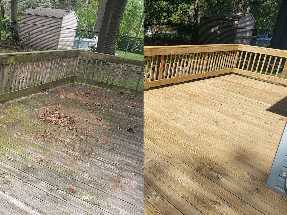 deck before and after