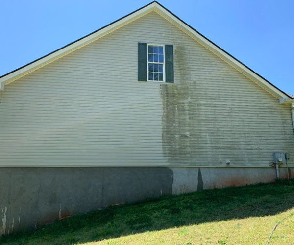 Soft Wash House Before and after